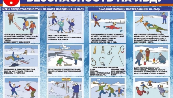Не подвергайте свою жизнь неоправданному риску при выходе на лед!